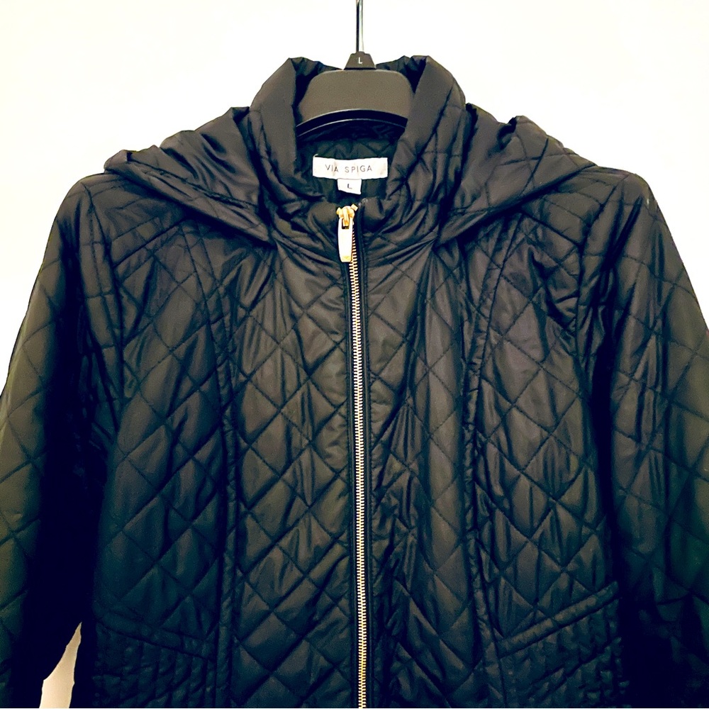Light weight winter coat black